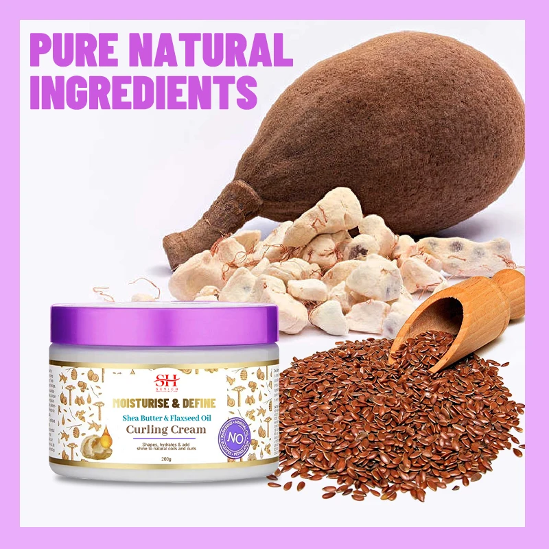 OEM/ODM Private Label Organic Curly Hair Care Curl Defining Curls Enhancers Curling Cream For Natural Hair