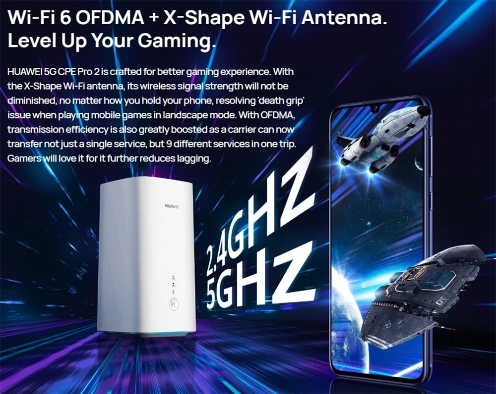 H122-373 Wireless WIFI 6 Router Portable Travel 5G WIFI Hotspot Fixed Line Gigabit Router For HUAWEI 5G CPE Pro 2 5G Router