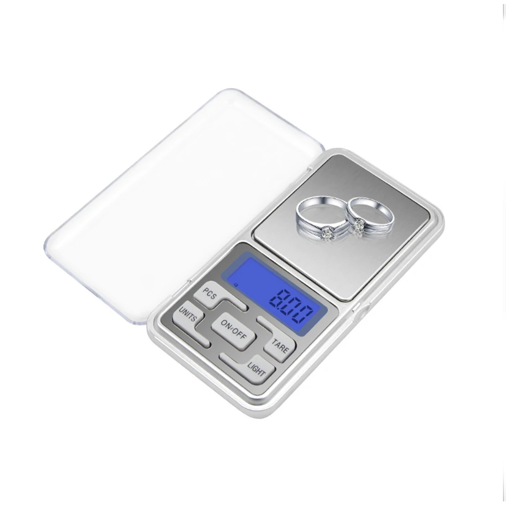 Для еды ювелирные изделия 0 .1 г точность крепеж из нержавеющей стали с ЖК-дисплеем Цифровой Карманный 200 мини