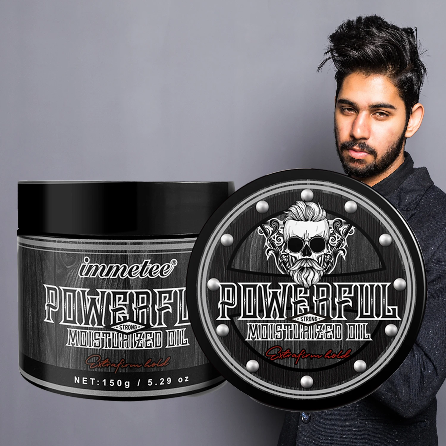 Wholesale Vegan Hair Pomade Long Lasting Control Styling Water Based Organic Pomade Hair Wax For Men