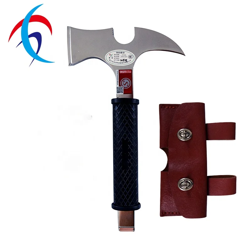 Small Size Stainless Steel Escape Rescue Axe Fire Fighting Stainless Steel Camping Hatchet