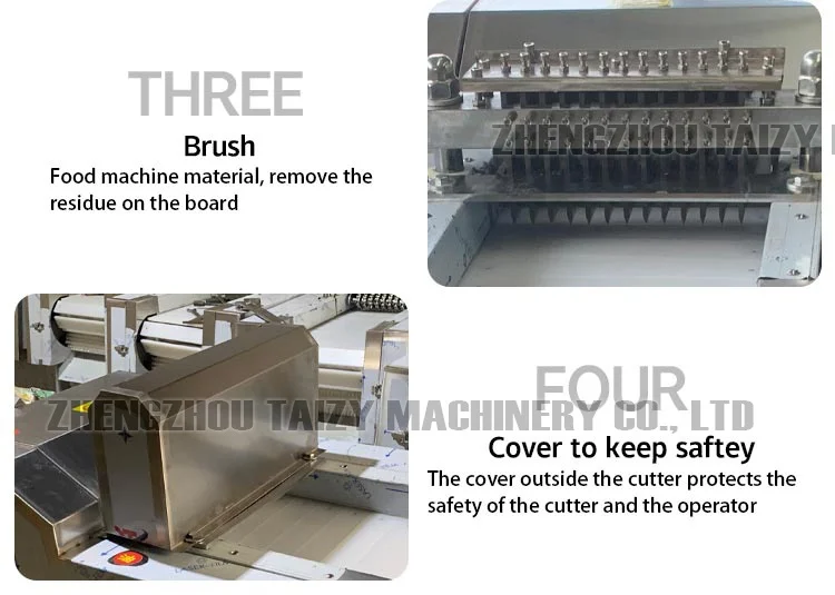 Automatic Fish Cutting Machine Whole Chicken Block Cubes Cutter Poultry Goose Meat Cube Cutting Machine