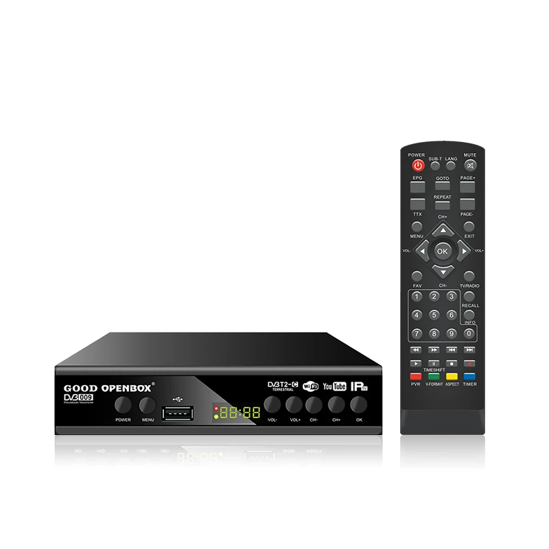 DVB-T2 приставка FULL HD 1080P H.264 Поддержка Wi-Fi Бесплатные воздушные каналы цифровой DVB T2 приемник Smart TV box