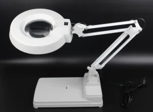 YP-86C 20X Magnifier LED Table Lamp/Magnifying Glass Illuminated Magnifier Lamp/Plastic Glass Magnifier Desk Lamp