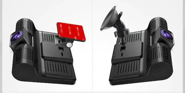 High Quality Smart 4 Inch HD Screen Display 1080P Car Black Box Dash Cam Night Vision Driving Recorder 3 In 1 Car DVR Camera