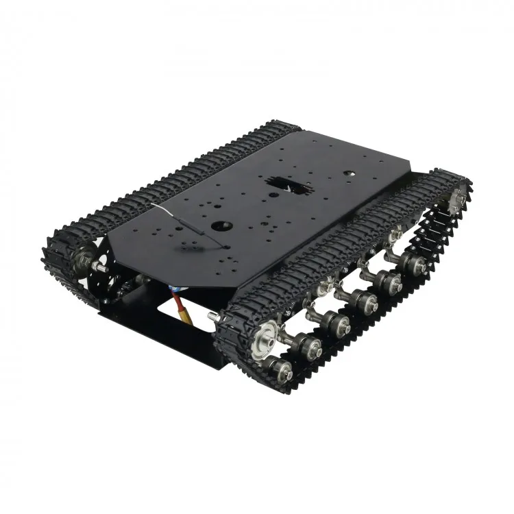 TS700 гусеничный робот шасси Робот Танк шасси металлическая гусеница с двигателем кодирующий диск с пультом дистанционного управления