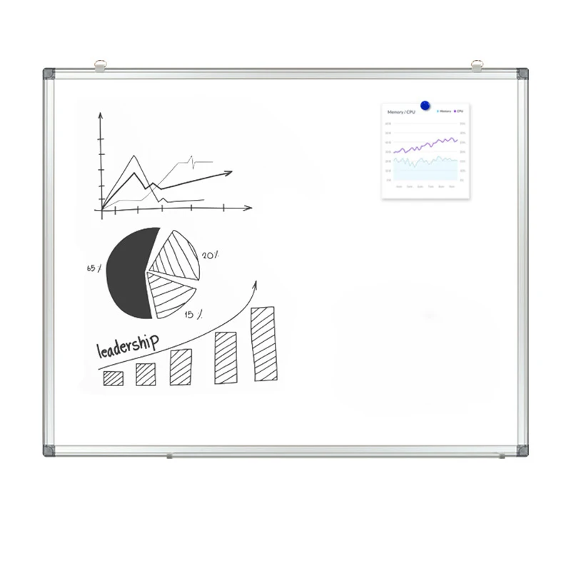 60x90cm Wall mount magnetic office whiteboard school writing board white board for classroom