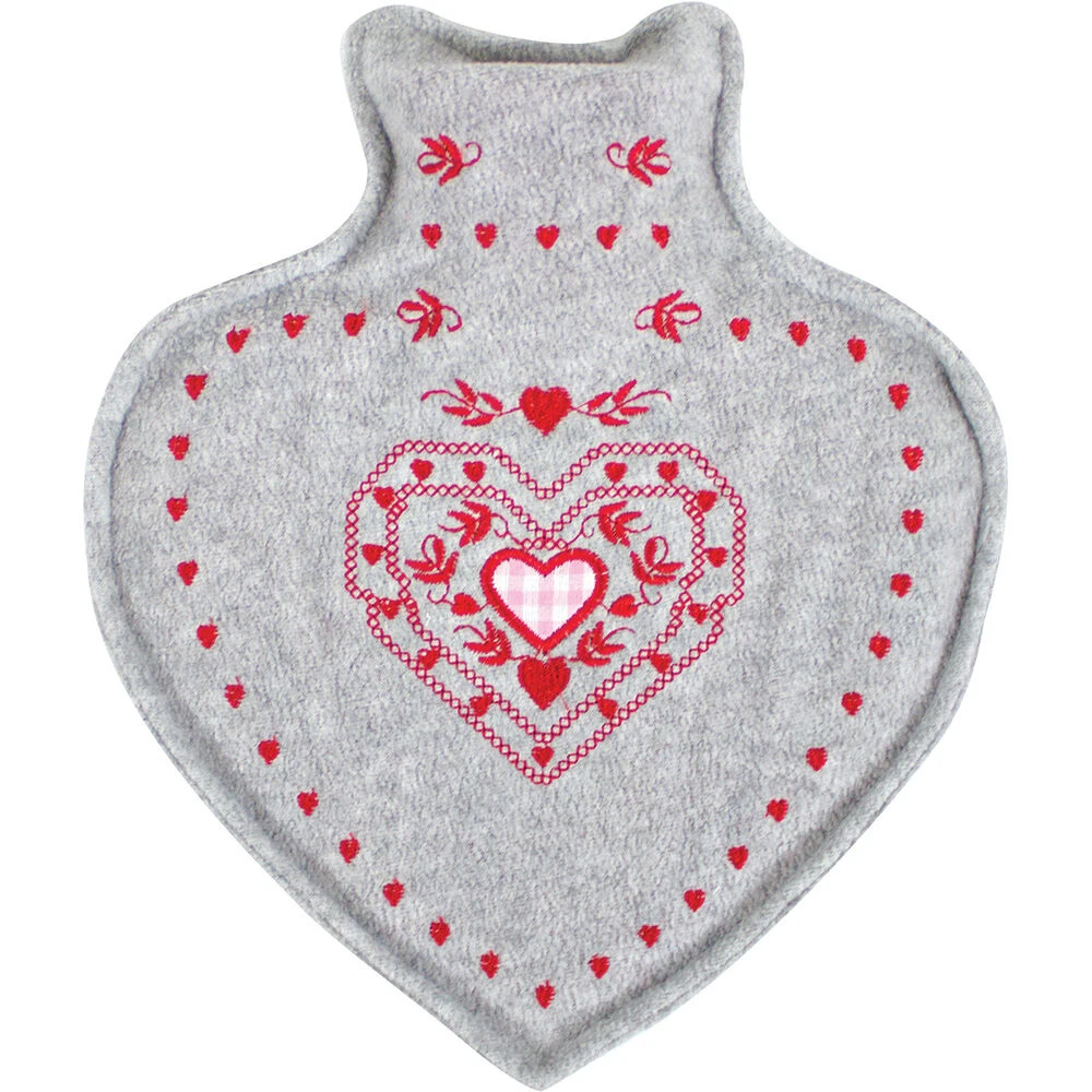 
massage heating pads rubber bag cover heart shape hot water bottle 