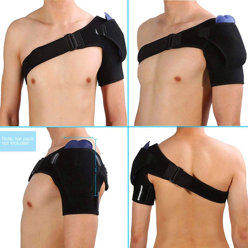 Custom Logo Neoprene Breathable Shoulder Protection Sports Compression Adjustable Belt Shoulder Support Braces