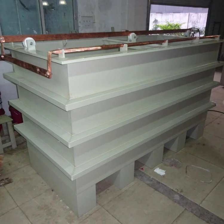 Low price electroplating electrolysis tank polypropylene bath customized size tank electroplating equipment