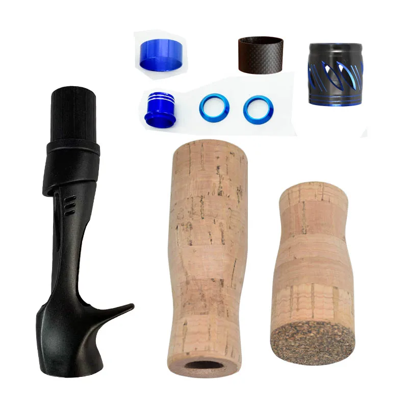 Winding Check & Soft Faked Cork Wood EVA Handle Reel Seat For Building Fishing Rod Repair pole DIY Rod Pod Olta