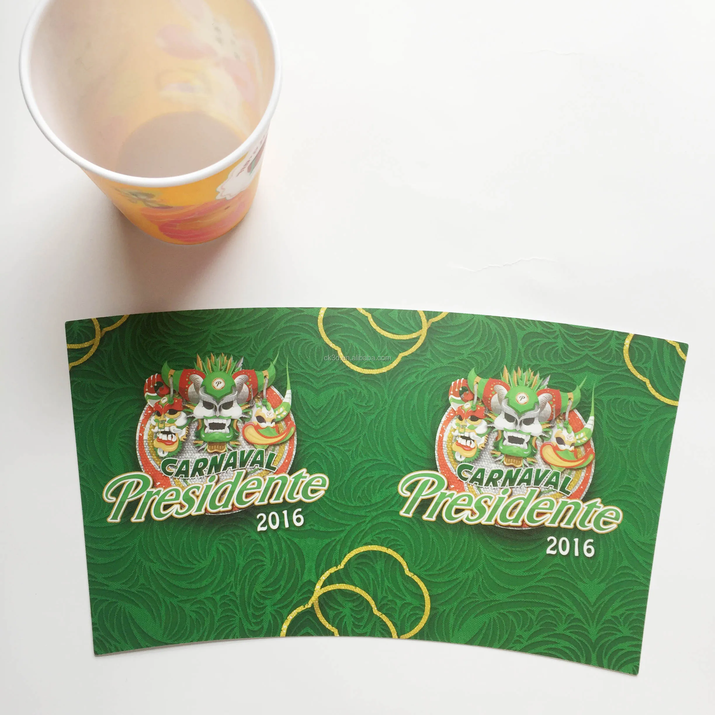 indonesia plastik product iml label 3D lenticular printing cabinet adhesive sticker floor