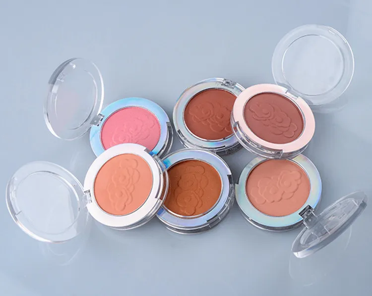 Private label blush no logo 6 colors soft pressed powder blush