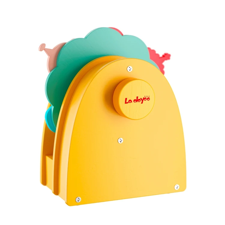 La doyee wooden kids dancing doll music box toy