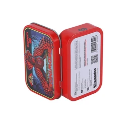 Food grade embossed cookie packaging tin pvc metal tin can clear lid rectangle empty tin box for tin can