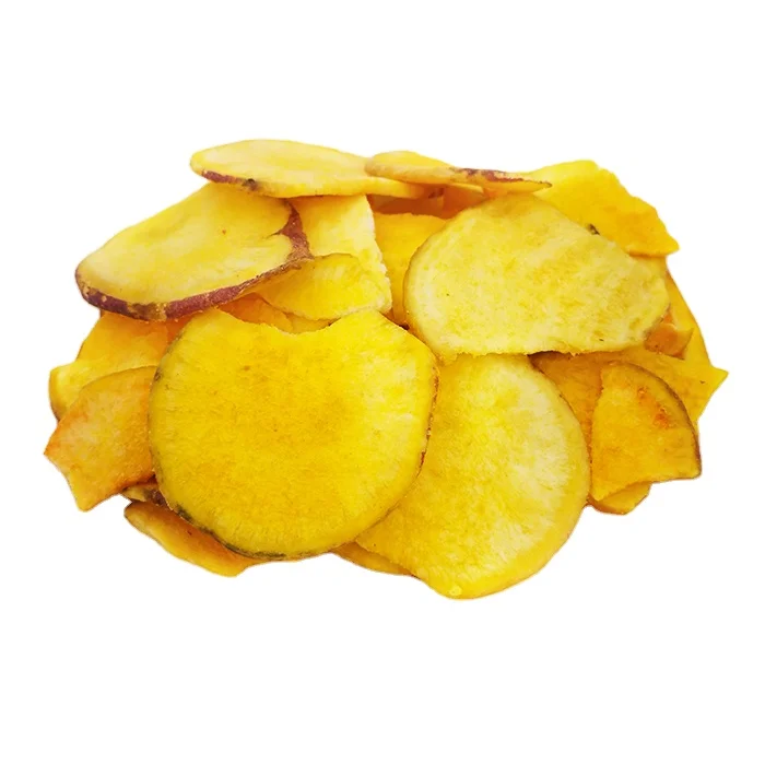 Хрустящие закуски вакуумные жареные сладкие картофельные чипсы