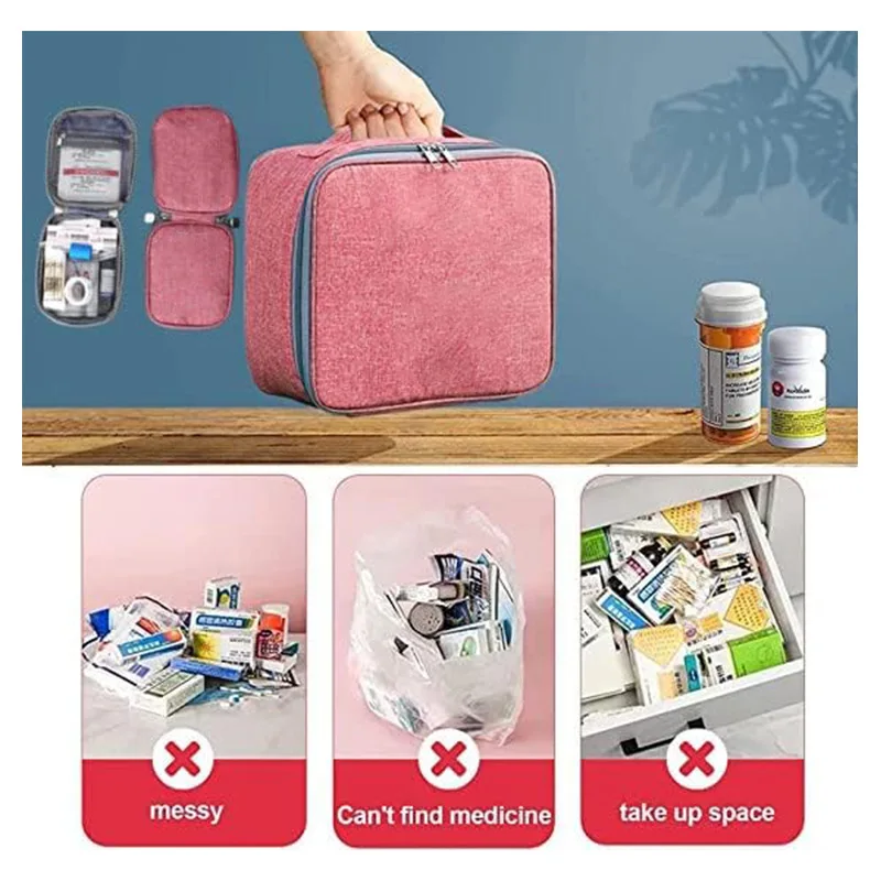 Large Capacity Document Storage Bag Carry-on Travel Organizing Bag Multi-function Certificate Storage Box