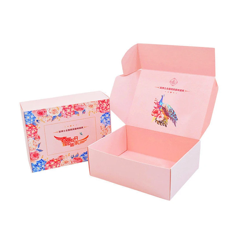 High End Corrugated Shipping Boxes Hot Sale Customized Both Side Printing Gift Packaging Crafts Packaging Corrugated Paper Free
