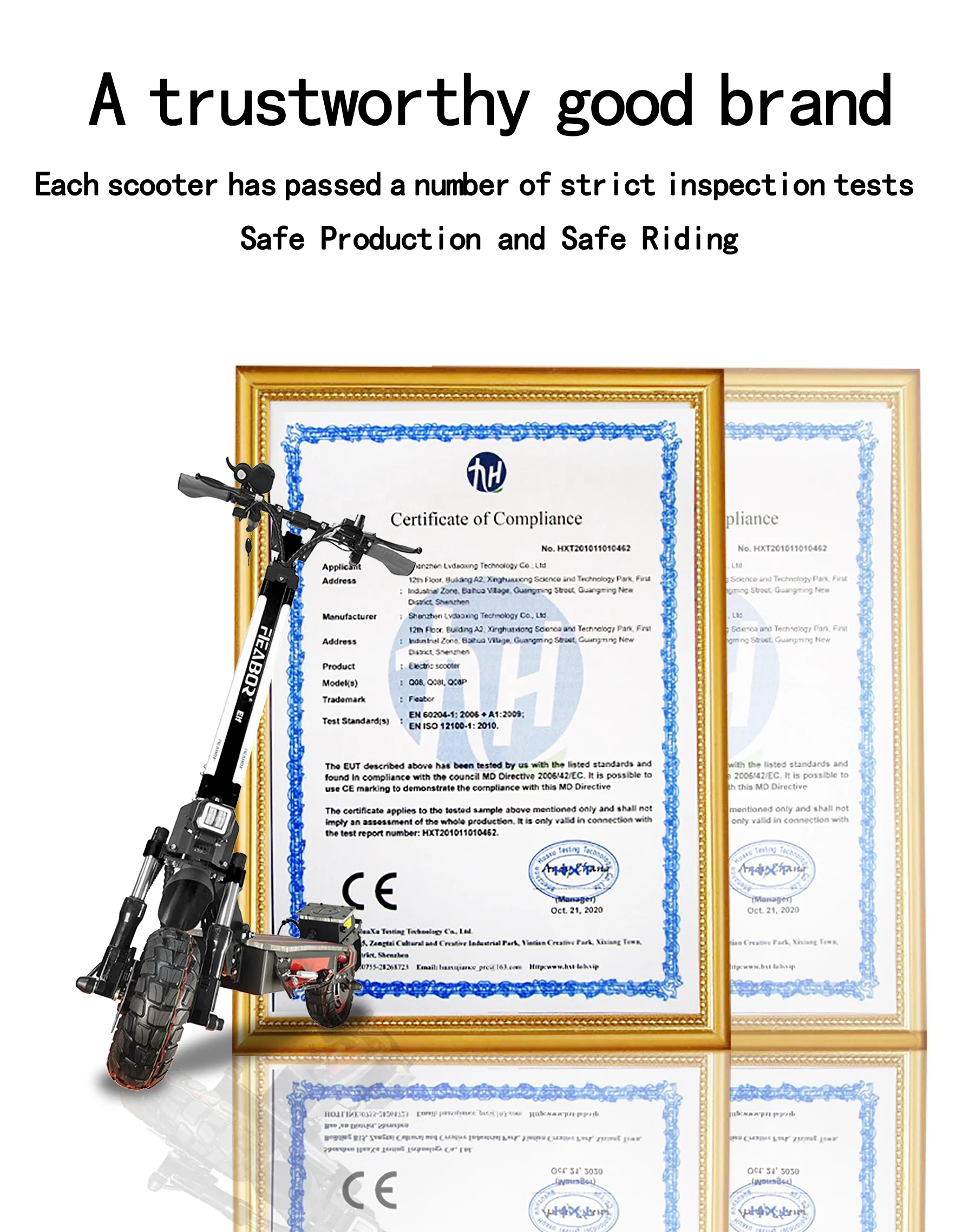 2021 Factory Powerful Electric Scooter 2400W Dual Business Motor Fashion Modern Electric E Scooter