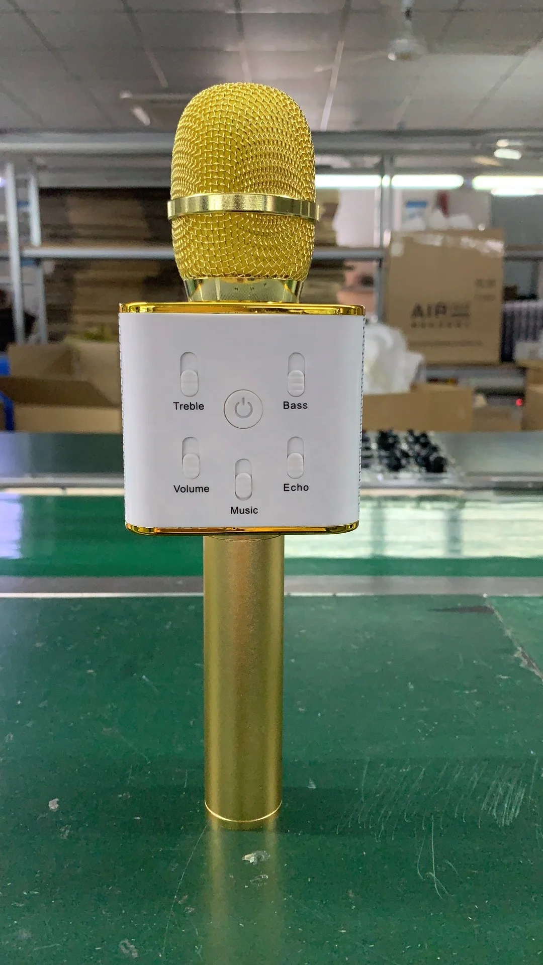 Классическая портативная беспроводная мини-Колонка Q7 для караоке с USB Мобильный микрофон детей подарки на день
