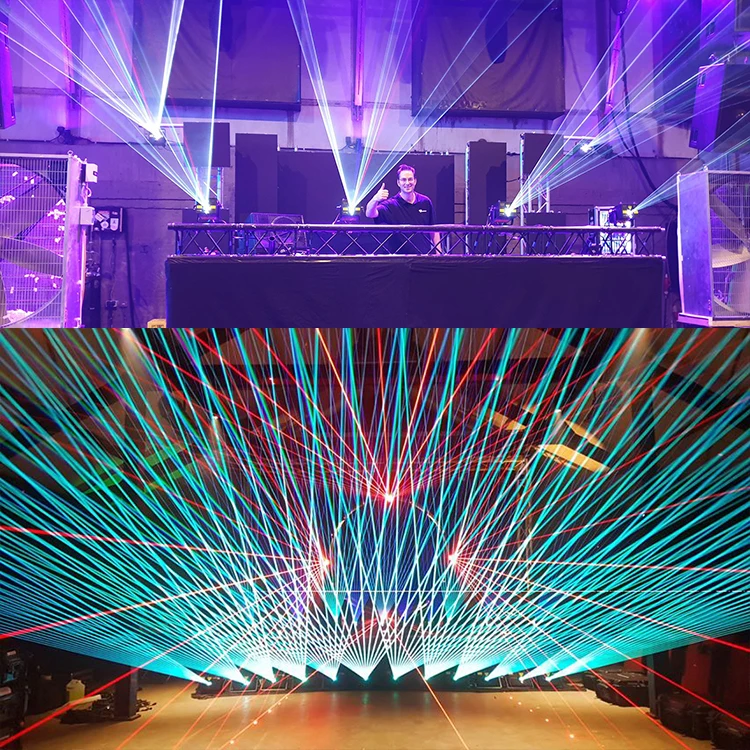  Высокая мощность 5 вт RGB большой лазерный шоу dj вечеринка сценическое