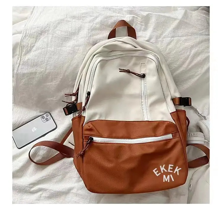 Casual Patterned Laptop Backpack Softback Computer Bag with Zipper Closure for Students for School and Travel Polyester Lined