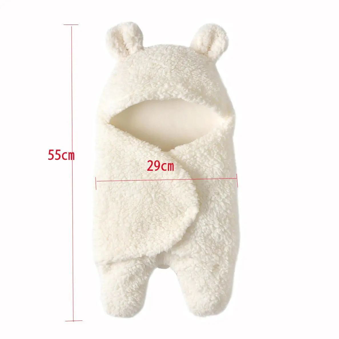 Cashmere Baby Newborn Sleeping Bag Wrap Blanket Universal Cute Newborn Fleece Blanket Baby Swaddle