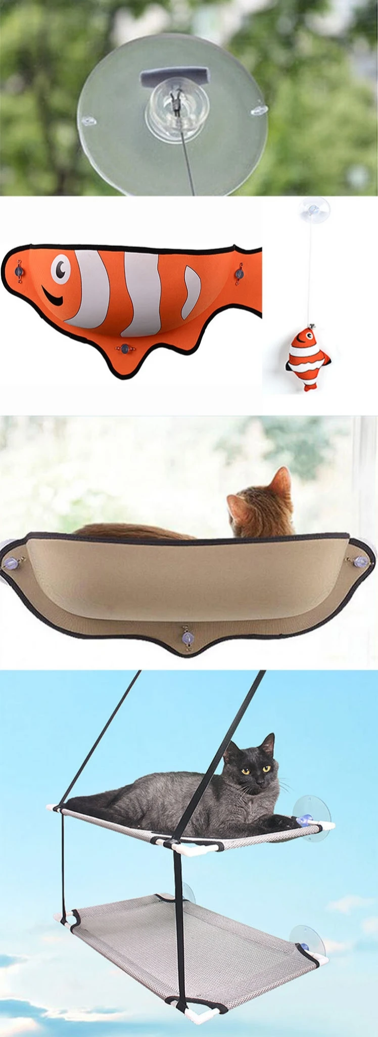 80mm clear Cat Window Bed Suction Cup Replacement for Cat Window Seat