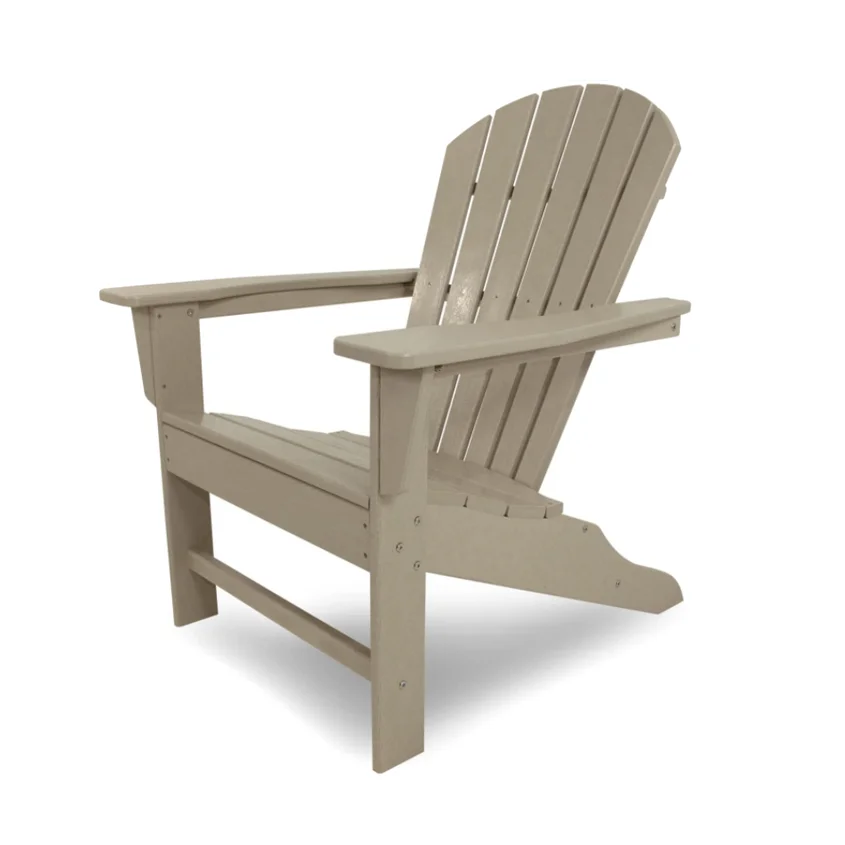 HDPE Poly Resin Durable Colorful Wholesale Outdoor Furniture Beach Garden Recycled Stackable Plastic Adirondack Chair for Adults