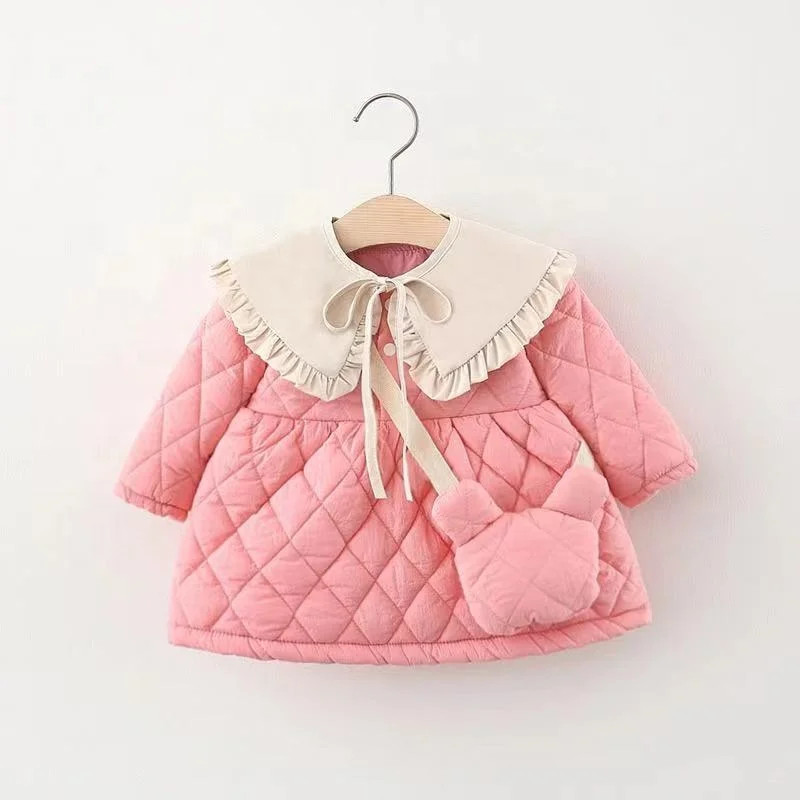 Wholesale Winter Baby Girls Dresses Children Long Sleeve Clothes Boutique Frocks Princess Dress
