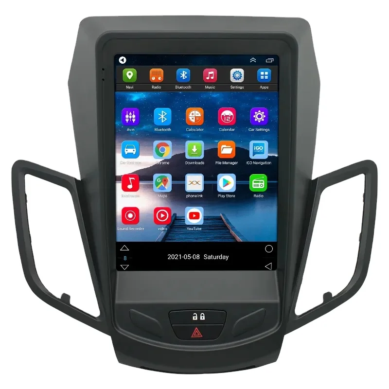for Tesla style vertical screen 2 din car dvd player gps navigation android car radio for Ford FIESTA 2009-2016