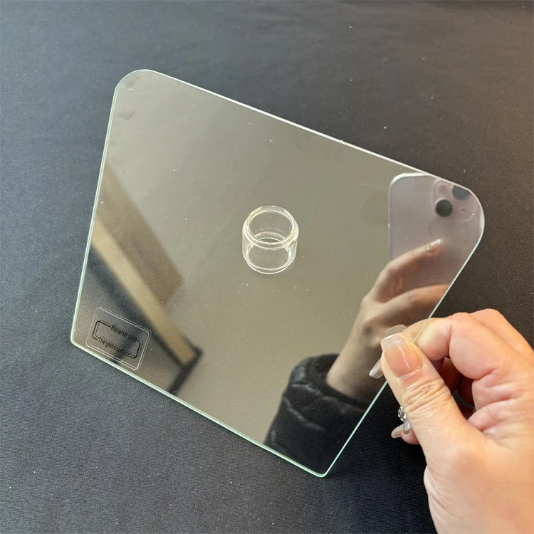 High Light Transmittance 2mm 3mm beamsplitter teleprompter glass for Tablet Smartphone Teleprompter