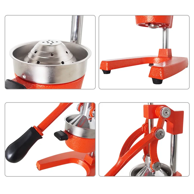 New Design aluminum alloy customized logo various color commercial household manual juicer extractor