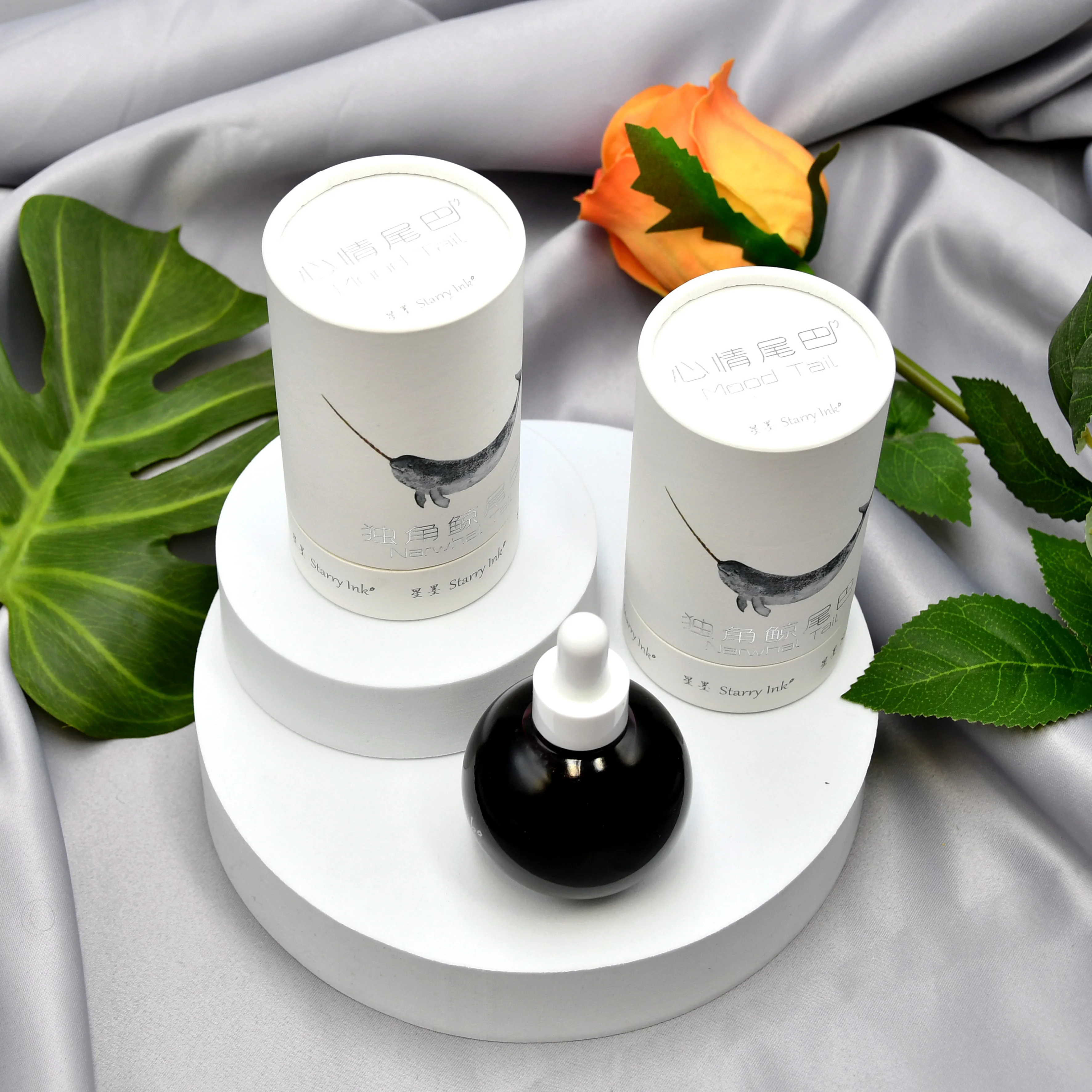 0.01 USD SAMPLE Wholesale luxury round cosmetic custom paper perfume packaging boxes / tube for cosmetics bottles