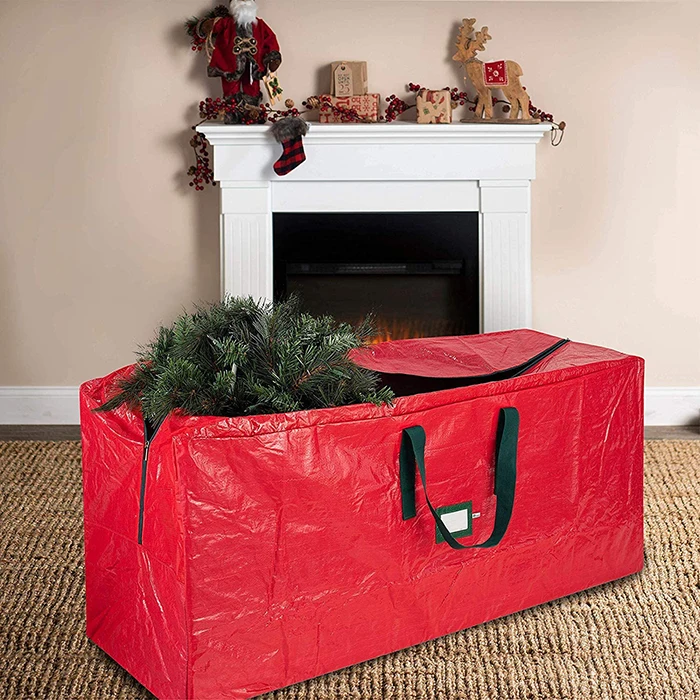 Wholesale Waterproof Heavy Duty Decorations Storage Cover Bag christmas tree storage bag