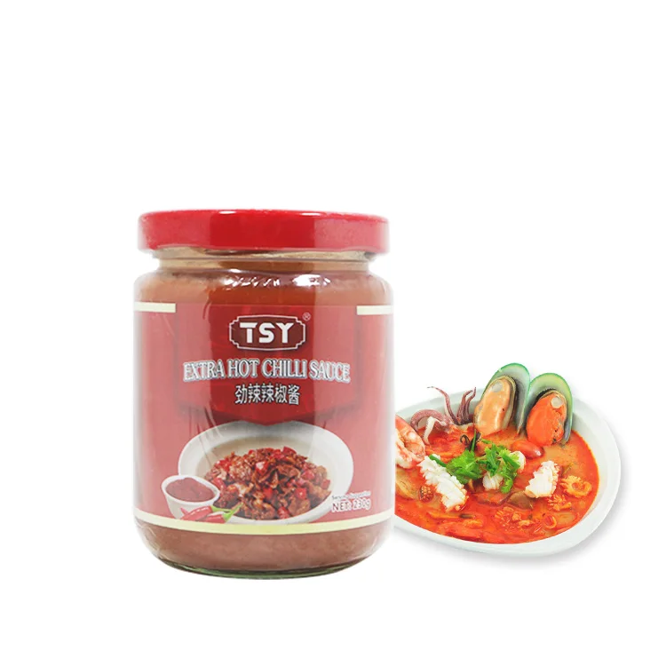 TSY Food Factory Price Halal Wholesale Bulk Oem Extra Hot Chilli Sauce