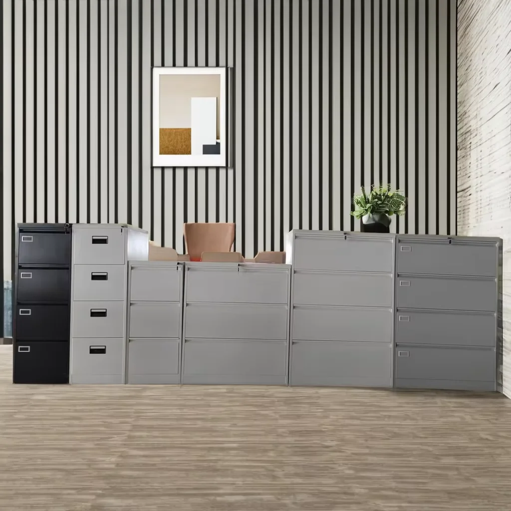 Office 4 Drawer Steel Cabinet Vertical Filing Cabinet Metal Storage Cabinet with 2/3/4/5 drawer For Home & Office