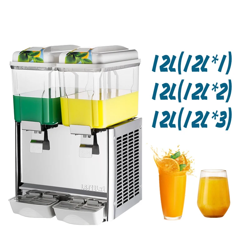 Beverage Juice Dispenser Cooler Machine / Hotel Juice Dispenser 3 tanks for buffet