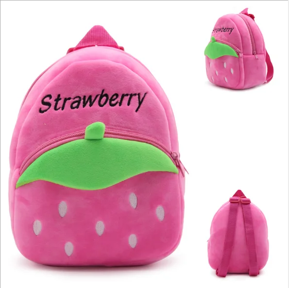 2024 Kindergarten Animal Lady Bird Monkey Bee Duck Kids Backpacks Wholesale Children Strawberry Kids School Bags