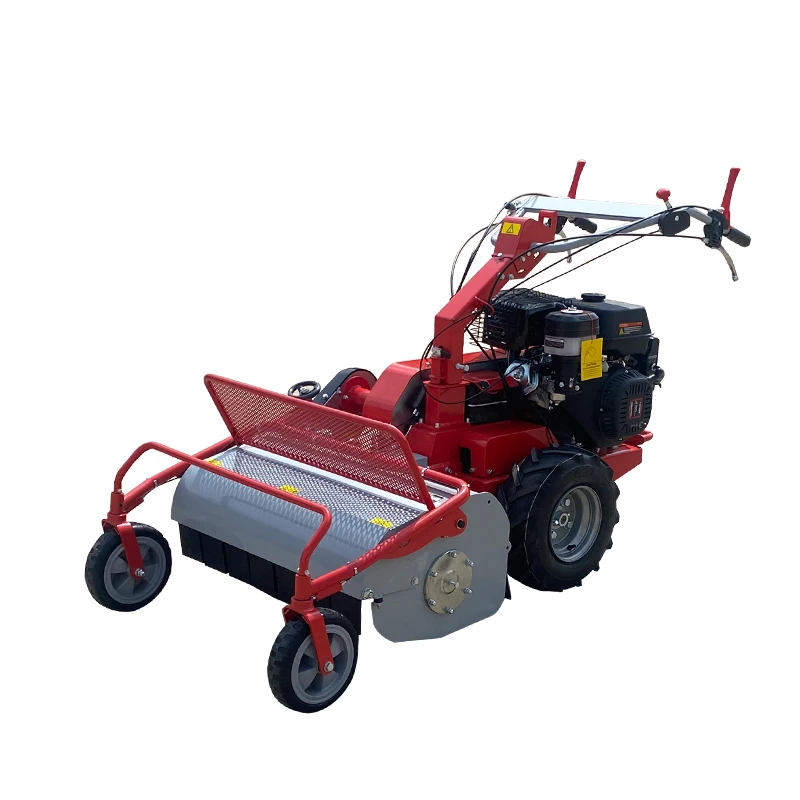 China Factory Lowest Price Grass Cutting Machine Hay Mower Hand Push Lawn Mower Gasoline Engine Track Lawn Mower