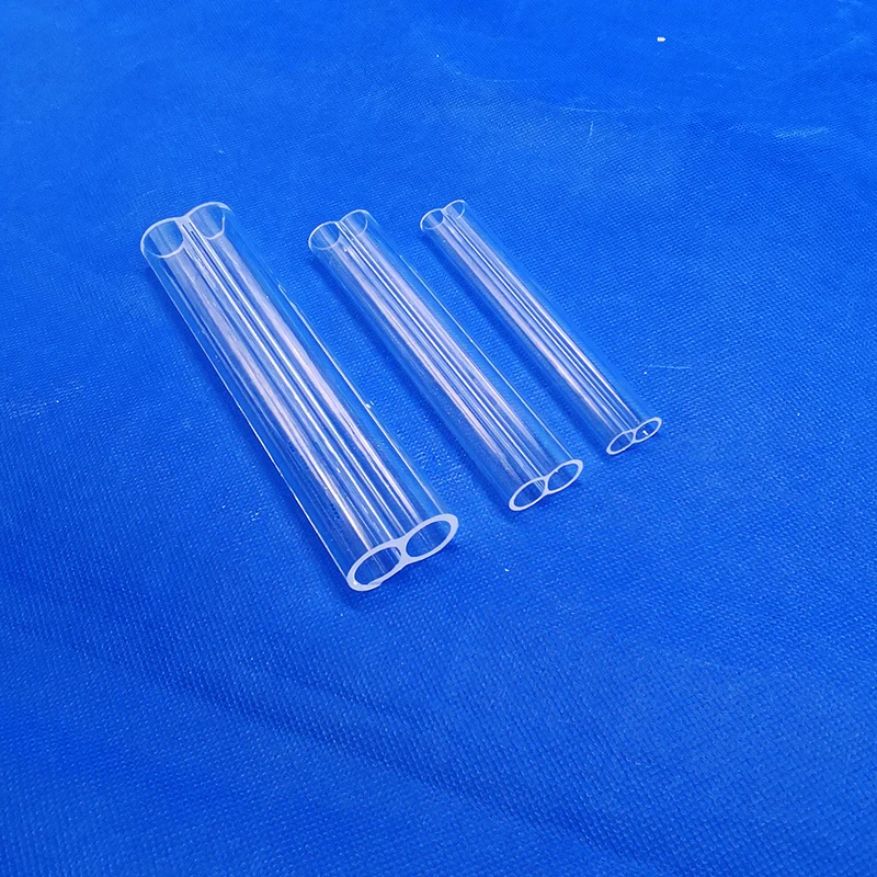 Transparent Clear One End Close Quartz Tube double quartz glass tube