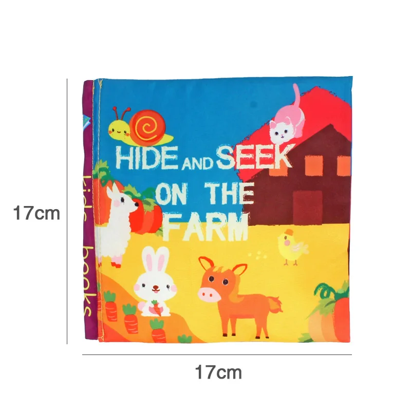 EN71 CPC Certification Multifunctional tail cloth book educational toy book baby cloth book D141
