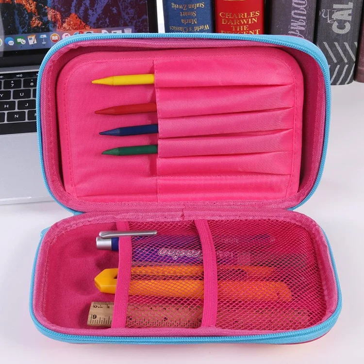 Customized logo EVA pencil case pen case carrying protective case for school