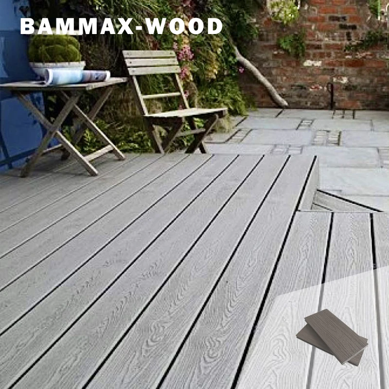 Outdoor garden decking New Foaming Technology Solid Anti-corrosion 3D ABS reinforced PVC ASA Co-extrusion Decking