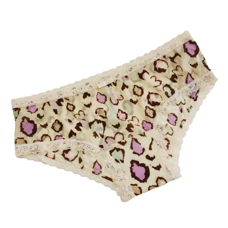 Sexy Lace Ladies Panties High-Cut Full Coverage Stretch Cool Underwear for Women