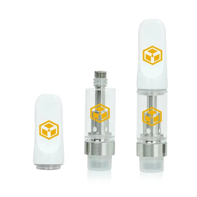 
Hot sale 510 cbd pen cartridge 1ml .5ml glass atomizer empty 1.2mm oil hole cbd vape cartridge disposable 
