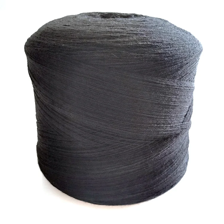Factory Supplier Recycled Acrylic 28/2 Core Spun Yarn Dark Gray Nm28-2 100% Acrylic Yarn For Knitting