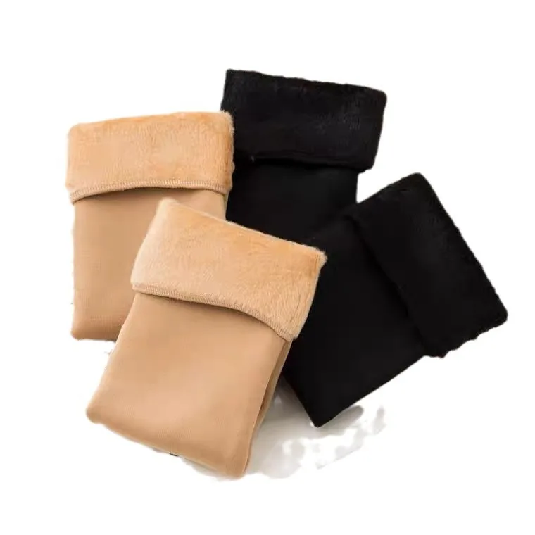 new winter hot-selling men plush thick Thickened velvet warm solid color mid-calf socks snow socks