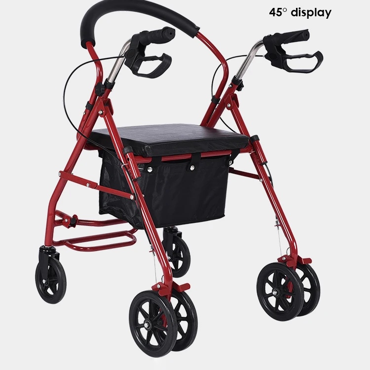Elderly folding aluminum rollator adult walker price