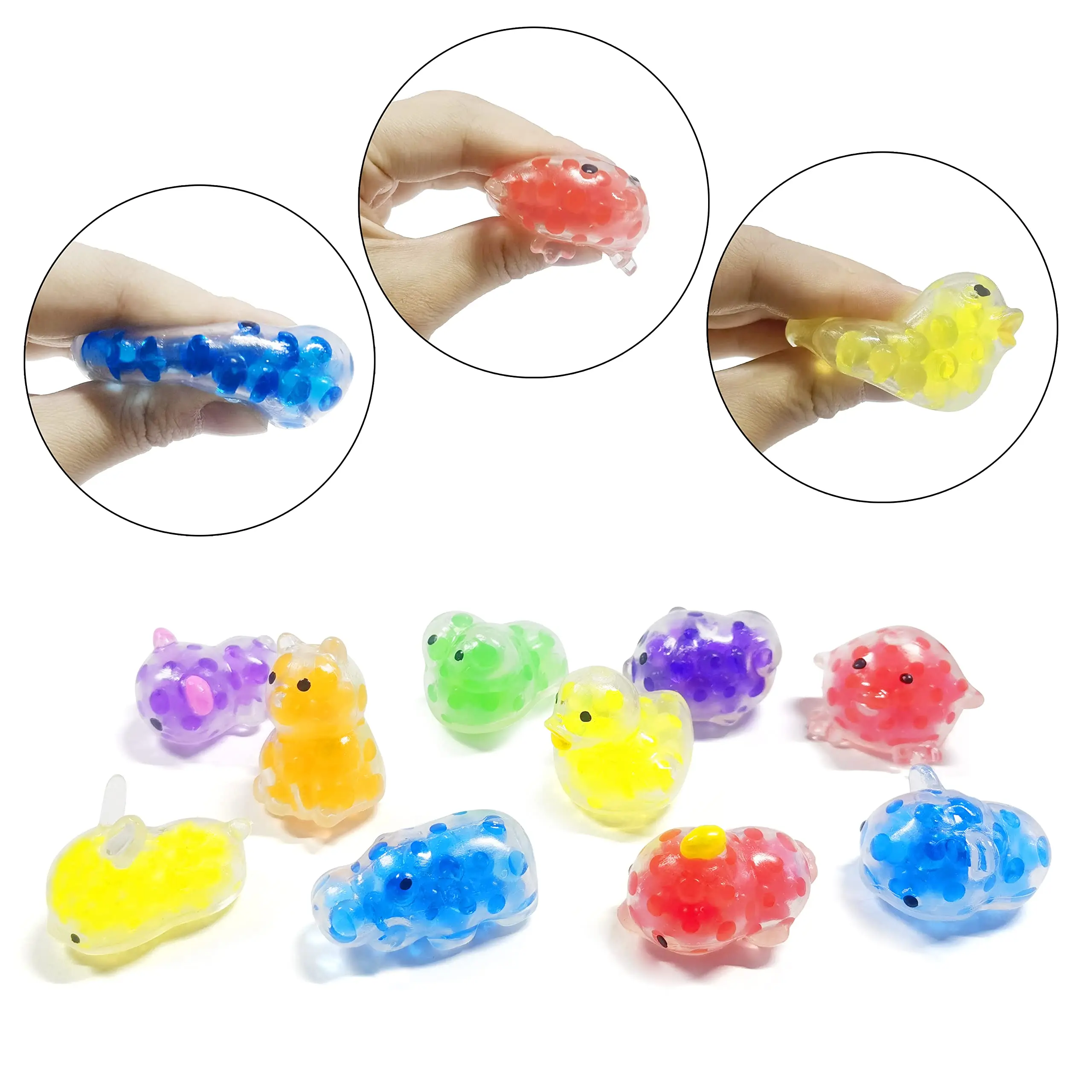 Eco-friendly Soft Anti-Stress Mini Animal Squishy Toy 3D Animals Cat Toys Lazy Mochi Stretchy Squishy Toys